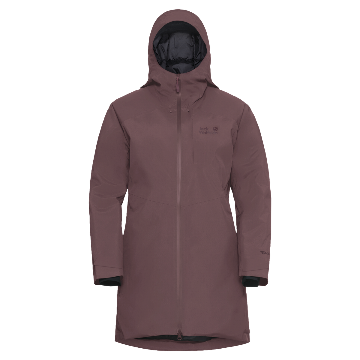 Jack Wolfskin ICECAPE 2L DOWN INS Damen-Daunenjacke Sheer Plum – Packshot Vorderansicht