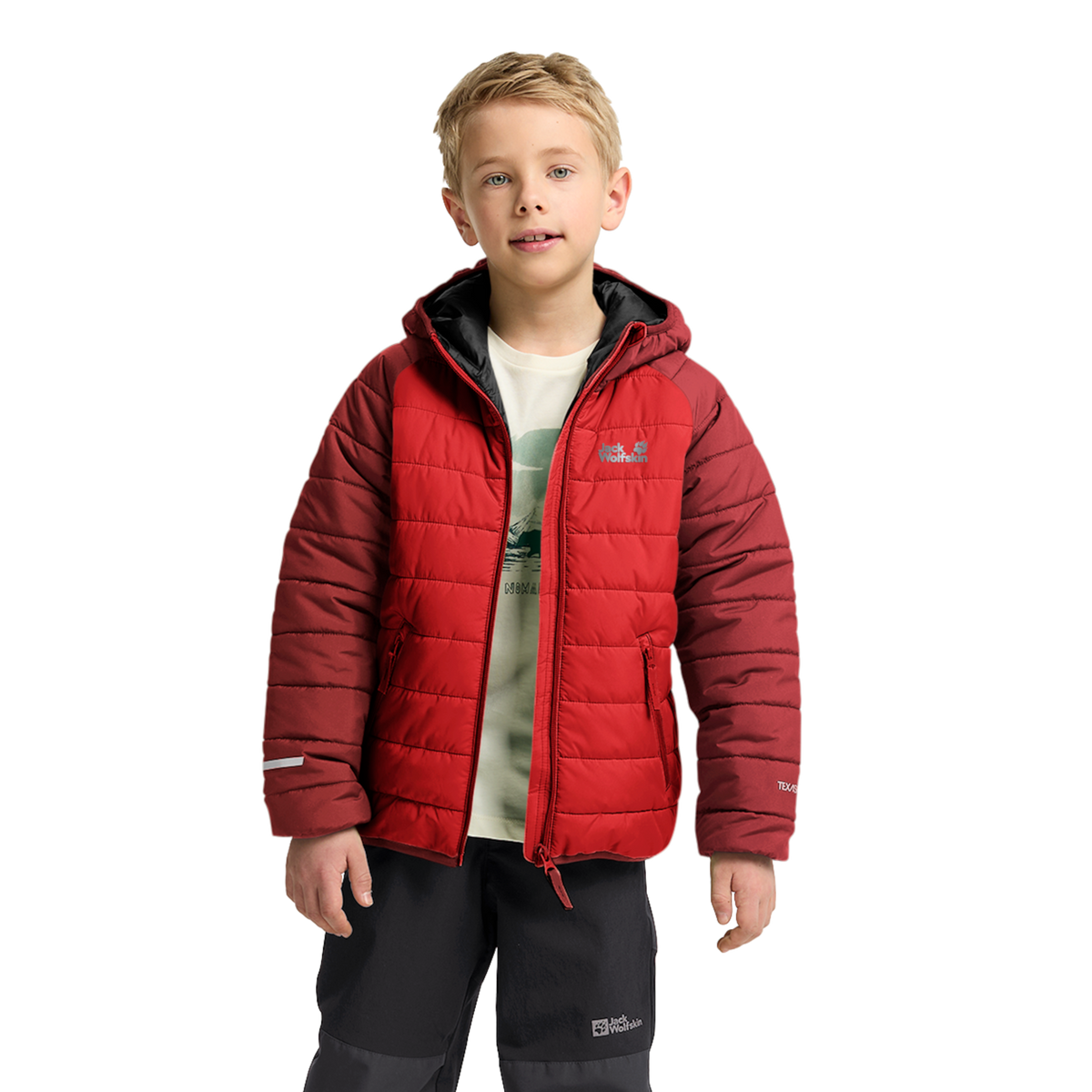 Jack Wolfskin ZENON JKT KIDS – Siren Red