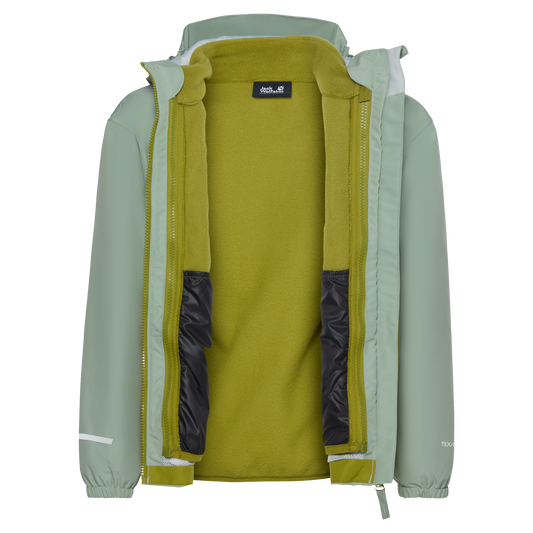 Jack Wolfskin ICELAND 3IN1 Kinder 3-in-1-Jacke – Green Zinnia – Ansicht 2