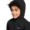 Jack Wolfskin GO GLOW JKT K Kinder Winterjacke Black – Detailansicht