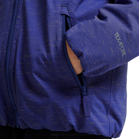 Jack Wolfskin GO GLOW JKT K Kinder Winterjacke Glow Ink – Detailansicht