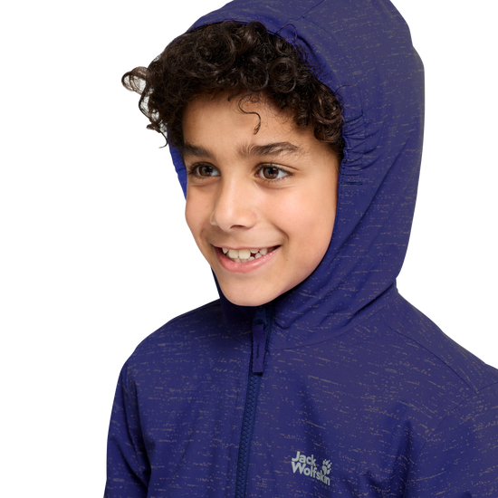 Jack Wolfskin GO GLOW JKT K Kinder Winterjacke Glow Ink – Detailansicht