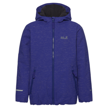 Jack Wolfskin GO GLOW JKT K Kinder Winterjacke Glow Ink – Packshot Vorderansicht