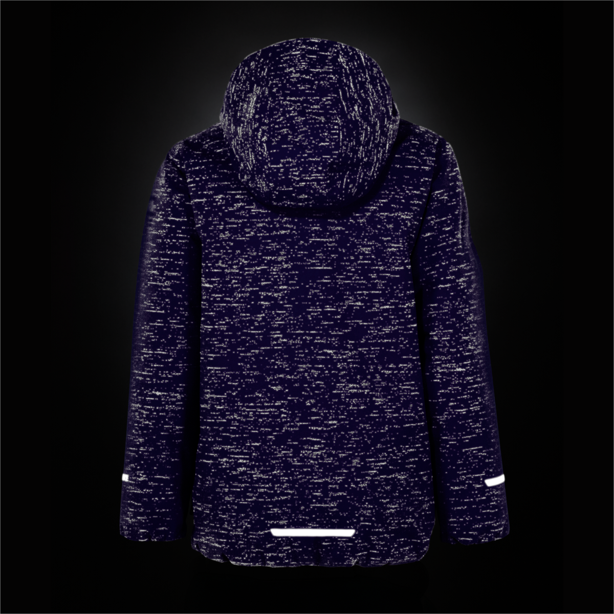 Jack Wolfskin GO GLOW JKT K Kinder Winterjacke Glow Ink – Packshot Innenansicht Rückseite