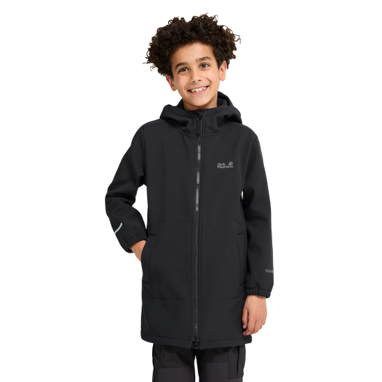 Jack Wolfskin FOURWINDS COAT K – Black – Studioaufnahme