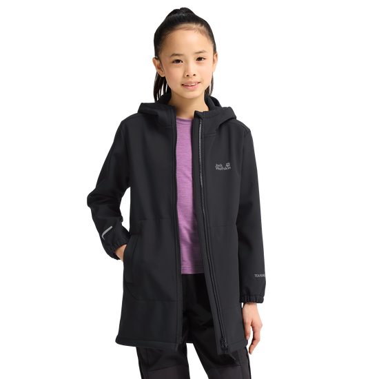 Jack Wolfskin FOURWINDS COAT K – Black – Produktdetail