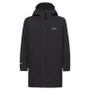 Jack Wolfskin FOURWINDS COAT K Kinder Softshellmantel – Black – Vorderansicht
