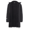 Jack Wolfskin FOURWINDS COAT K Kinder Softshellmantel – Black – Rückansicht
