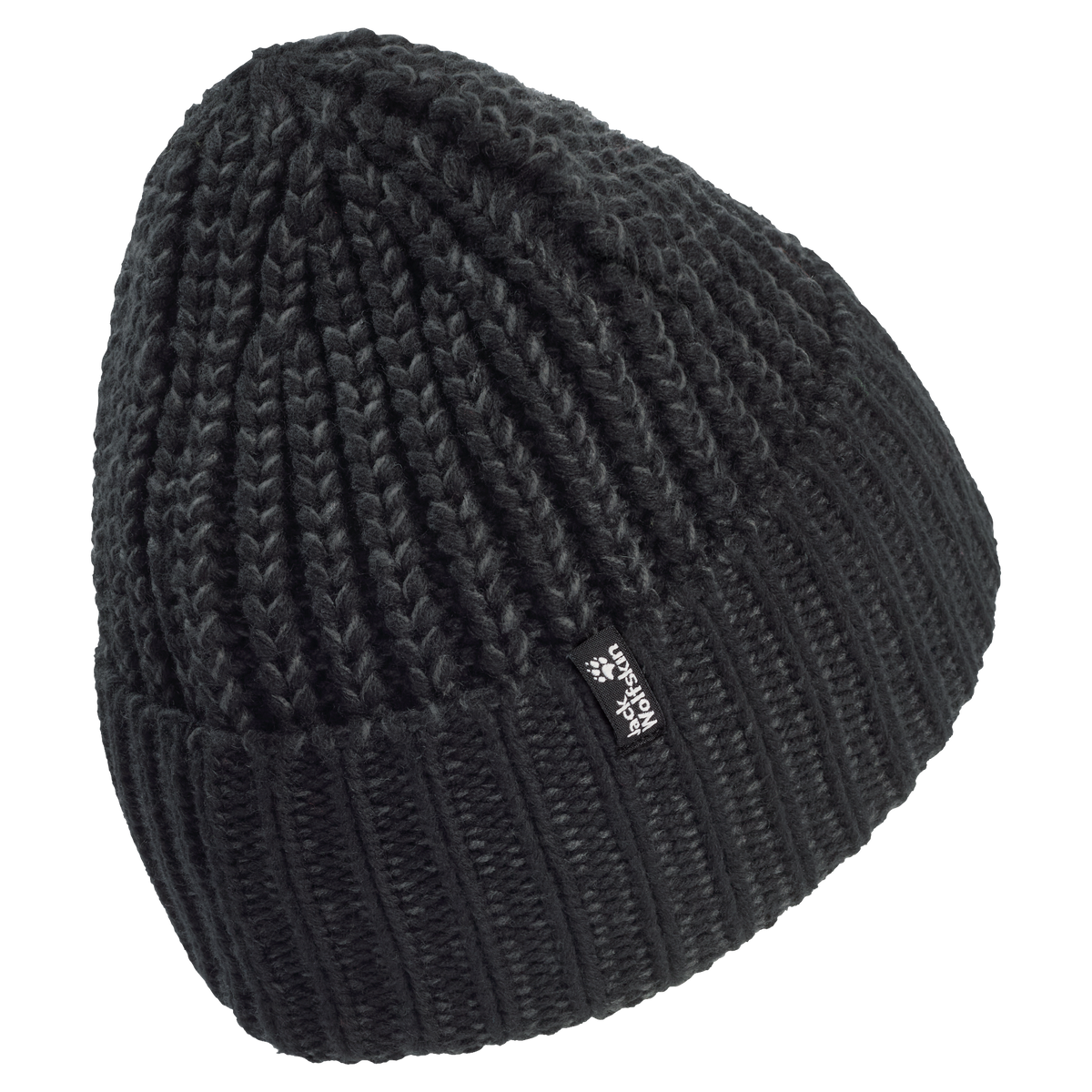 Jack Wolfskin BADGE PAW BEANIE Black Rückansicht
