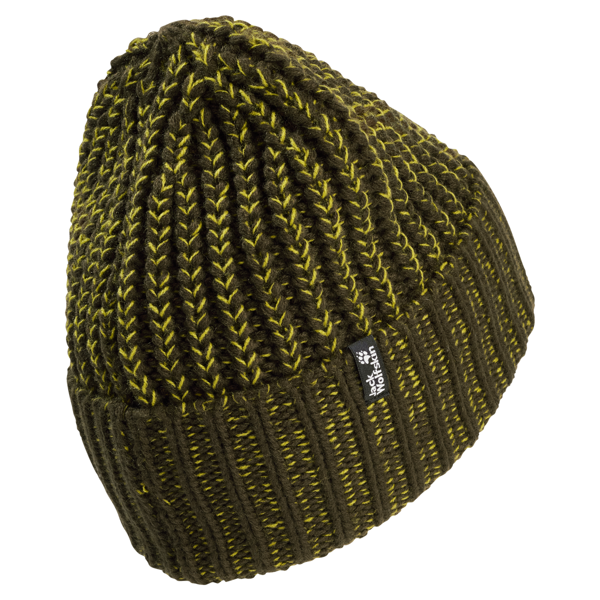 Jack Wolfskin BADGE PAW BEANIE Obsidian Moss Rückansicht
