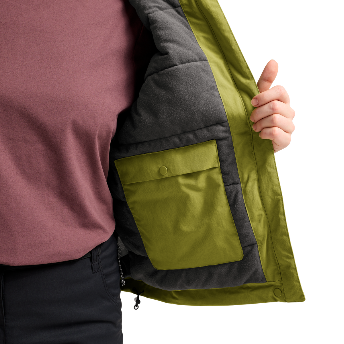 Jack Wolfskin ICE FLARE Isolationsjacke Damen – Khaki Green – 4-ma130