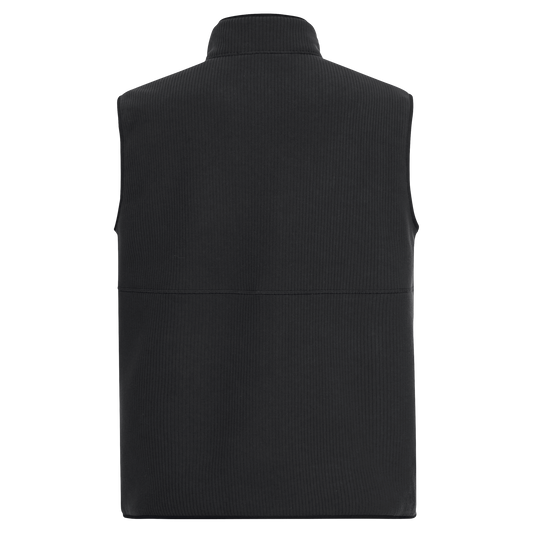 Jack Wolfskin LAKE RIDGE VEST M Herren Fleeceweste Black – Packshot Rückansicht