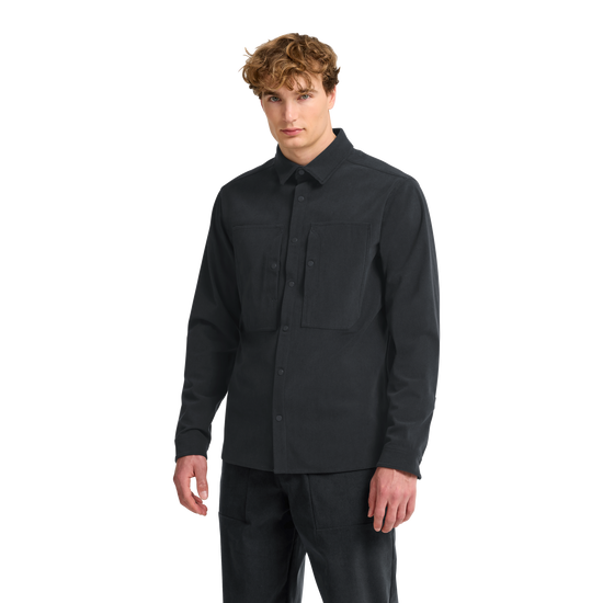 Jack Wolfskin SENSORA SHIRT M Langarmhemd Herren Phantom – Ansicht 5