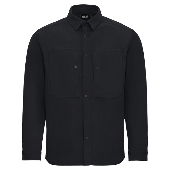 Jack Wolfskin SENSORA SHIRT M Langarmhemd Herren Phantom – Vorderansicht
