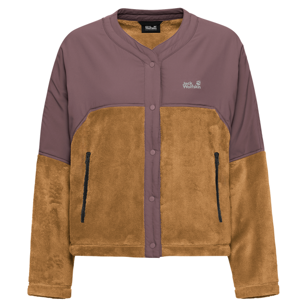 Jack Wolfskin SENSORA HYBRID JKT W Fleecejacke Damen – Peanut