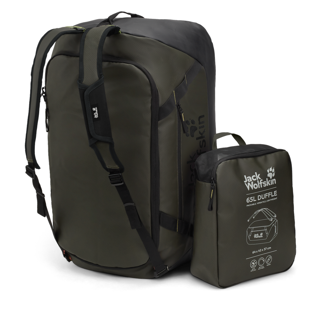 Jack Wolfskin TECTON DUFFLE 65 Rich Olive 9-e350