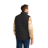 Jack Wolfskin WILD PASS DOWN VEST M RDS Herren Daunenweste Black – Studioaufnahme Rückansicht