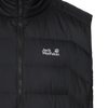 Jack Wolfskin WILD PASS DOWN VEST M RDS Herren Daunenweste Black – Packshot Detailansicht