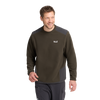 Jack Wolfskin COLD RIDGE CREWNECK M Obsidian Moss Studio vorne