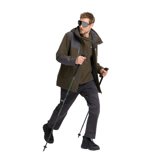 Jack Wolfskin COLD RIDGE CREWNECK M Obsidian Moss Studio