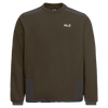 Jack Wolfskin COLD RIDGE CREWNECK M Obsidian Moss Packshot vorne