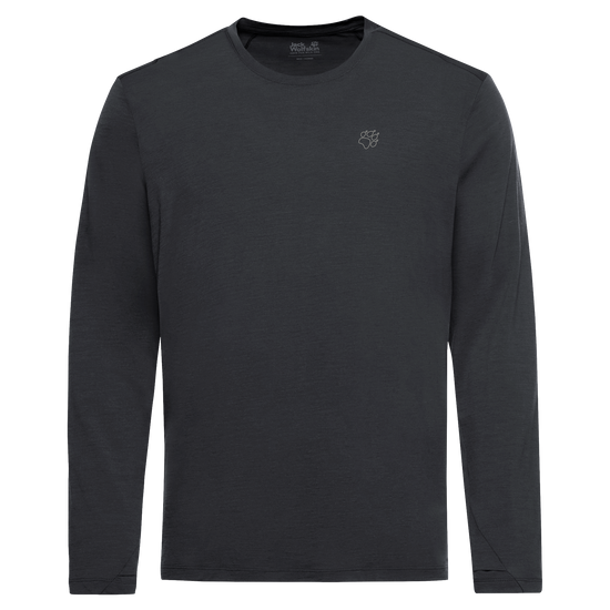 Jack Wolfskin WOOL LS M Herren Langarmshirt – Phantom – 9-a100