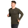 Jack Wolfskin WOOL LS M Herren Langarmshirt – Obsidian Moss – 1-ma100