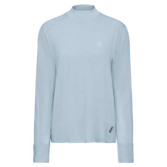 Jack Wolfskin WOOL LS T W Damen Langarmshirt – Crystal Blue – 9-a100