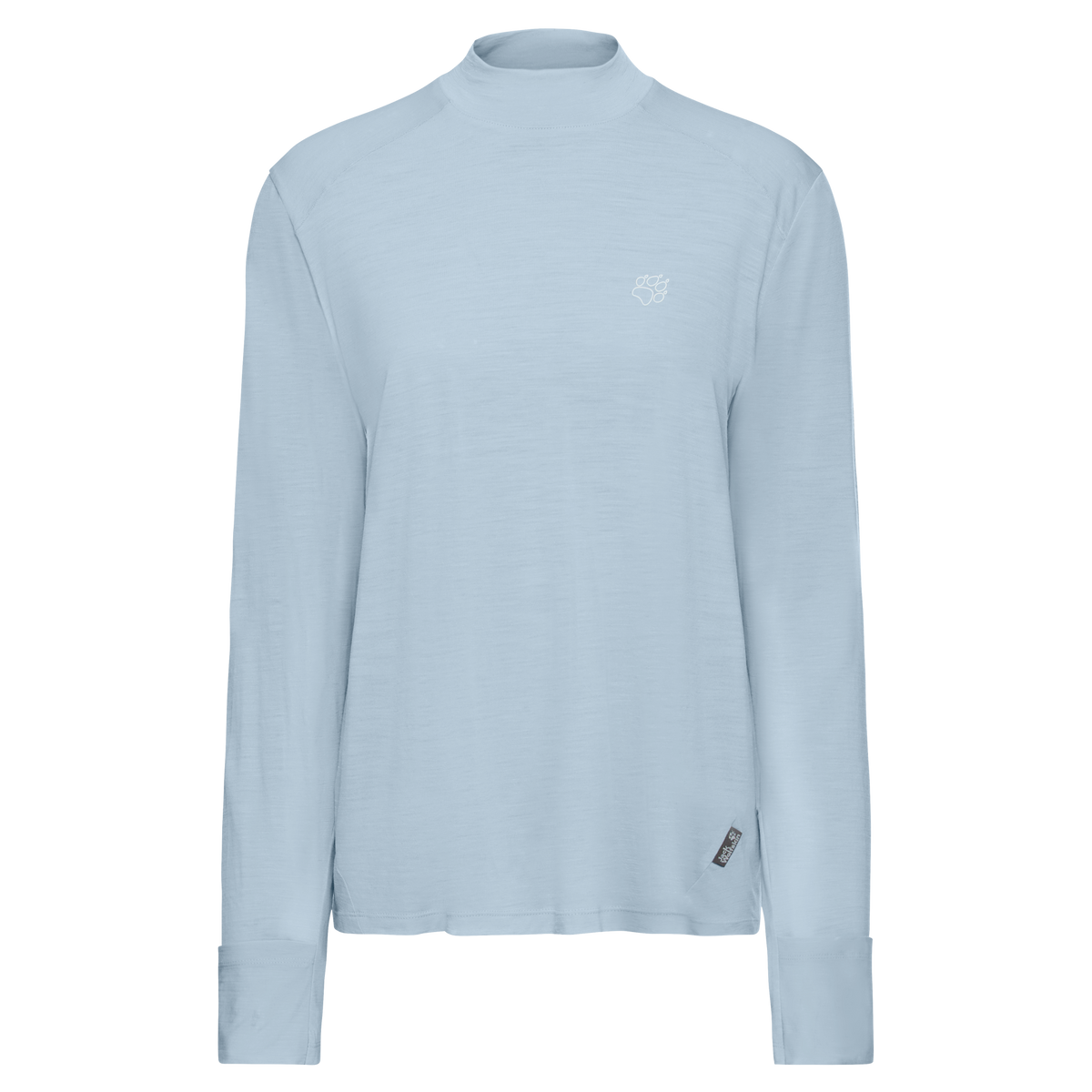 Jack Wolfskin WOOL LS T W Damen Langarmshirt – Crystal Blue – 9-a100