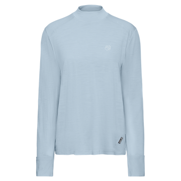 Jack Wolfskin WOOL LS T W Damen Langarmshirt – Crystal Blue – 9-a100