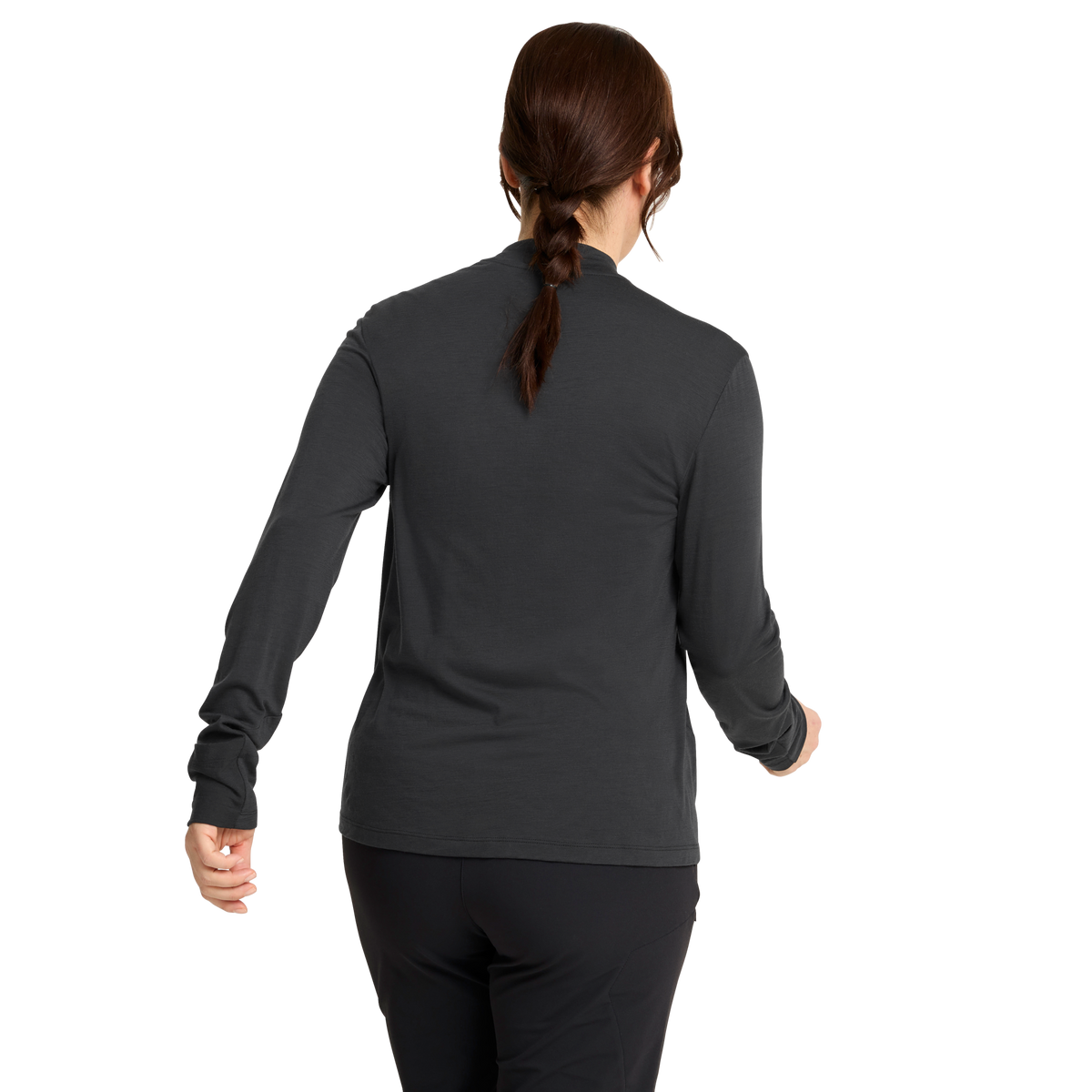 Jack Wolfskin WOOL LS T W Damen Langarmshirt – Phantom – 1-ma120