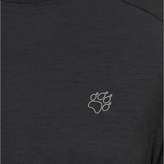 Jack Wolfskin WOOL LS T W Damen Langarmshirt – Phantom – 9-a140