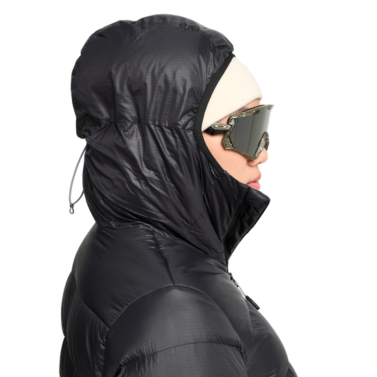 Jack Wolfskin SNOWDRIFT DOWN Damen-Daunenjacke Black – Detailansicht 1