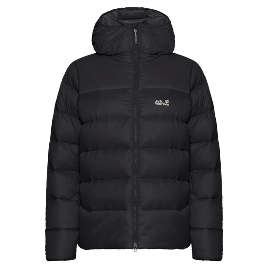 Jack Wolfskin SNOWDRIFT DOWN Damen-Daunenjacke Black – Packshot Vorderansicht