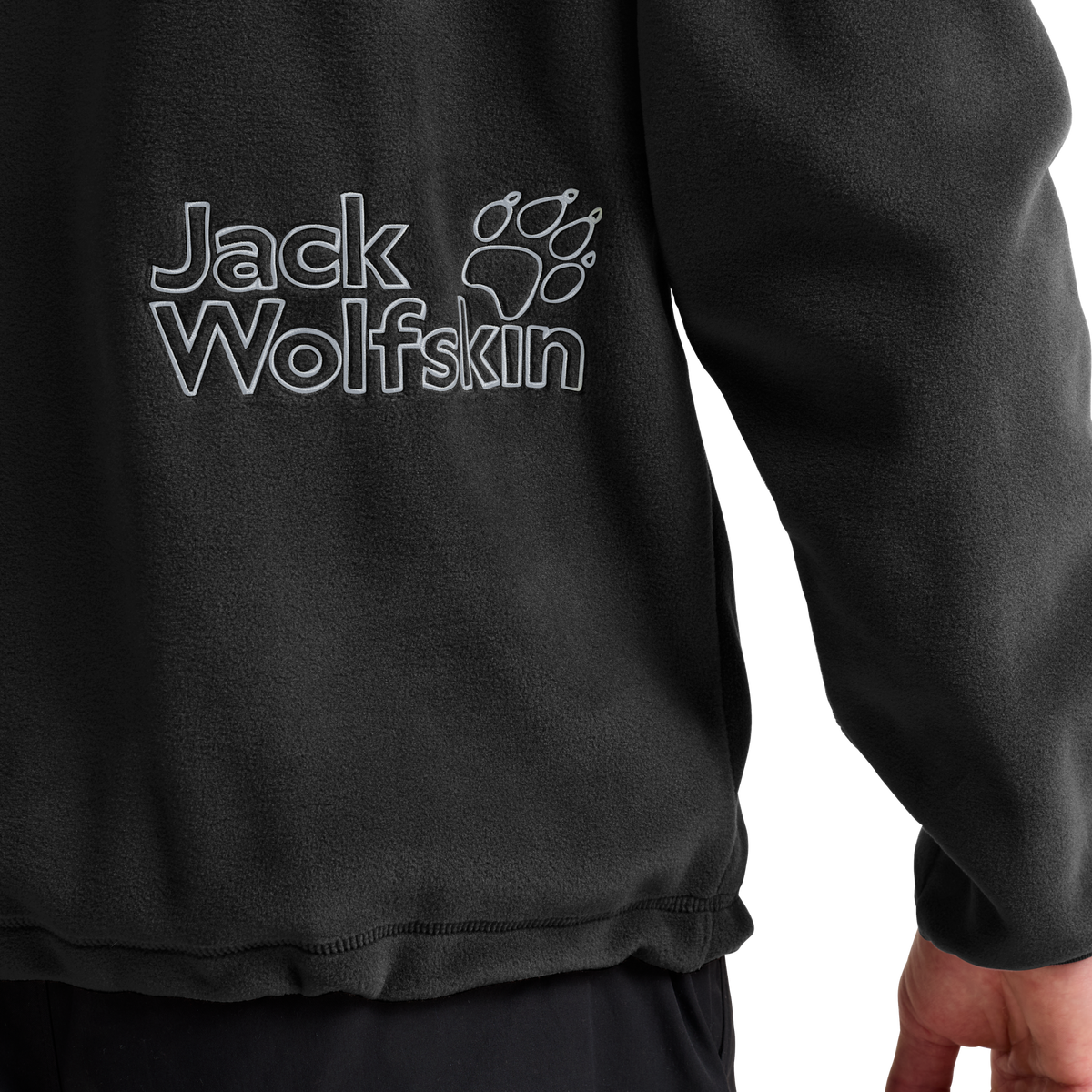 Jack Wolfskin SOLACE CREWNECK Unisex Fleecepullover Black 4-ma130