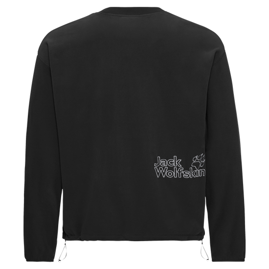 Jack Wolfskin SOLACE CREWNECK Unisex Fleecepullover Black 9-a120