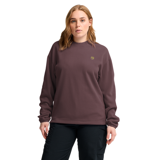Jack Wolfskin SOLACE CREWNECK Unisex Fleecepullover Sheer Plum 4-ma132