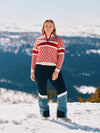Dale Of Norway TEAM NORWAY CORTINA Damen – Raspberry - Offwhite – Lifestyle 9