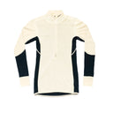 Devold WOOL MESH 190 ZIP NECK WMN INK/OFFWHITE M - PeakStyle