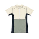 Devold LAUPAREN MERINO 190 ZIP TEE WMN RAW WHITE/FOG/INK M - PeakStyle