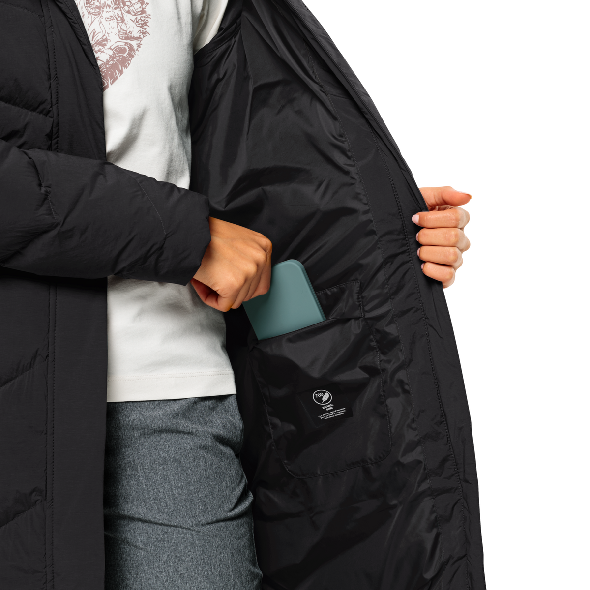 Jack Wolfskin MARIENPLATZ doudoune femme – Noir