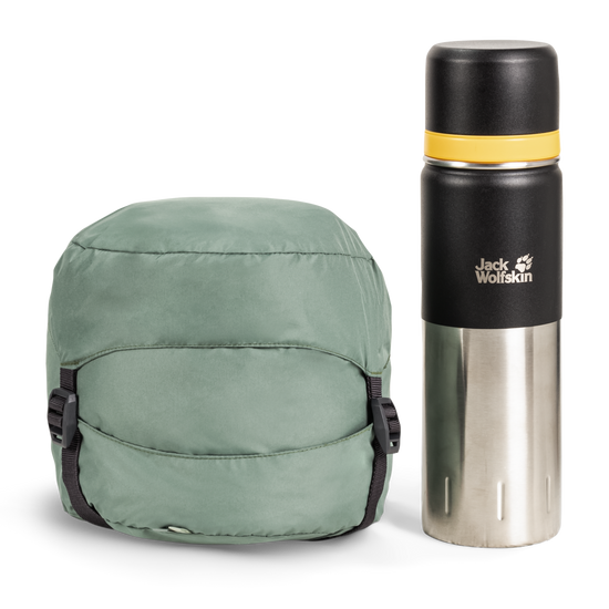 Jack Wolfskin ATHMOS DOWN +5 Daunenschlafsack 180 cm – Picnic Green
