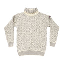 Devold SVALBARD WOOL HIGH NECK OFFWHITE/GREY M - PeakStyle