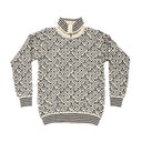 Devold SVALBARD WOOL ZIP NECK OFFWHITE/ANTHRACITE XXL - PeakStyle