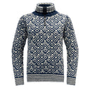 Devold SVALBARD WOOL ZIP NECK NIGHT/OFFWHITE L - PeakStyle