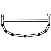 Bergans 6 - CROSS RIB W/TOP BAR 18.5' - Tops at PeakStyle