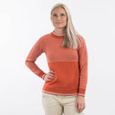 Bergans ALVDAL WOOL W JUMPER (VORGÄNGERMODELL) - Brick - Vanilla White XS Oberbekleidung - PeakStyle