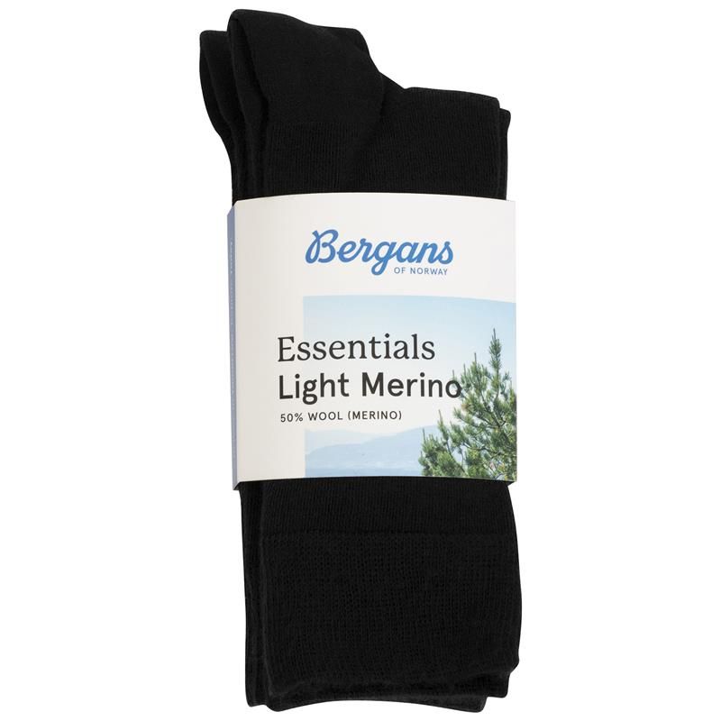 Bergans ESSENTIALS LIGHT MERINO SOCK 3PK - Socks at PeakStyle