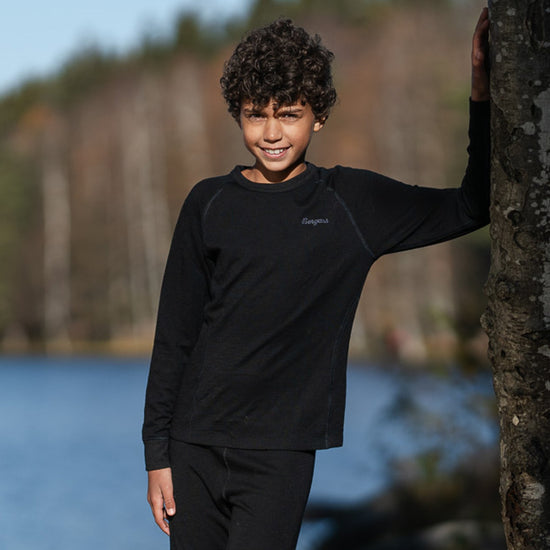 Bergans INNER:DUAL MERINO JUNIOR LONG SLEEVE - Underwear at PeakStyle