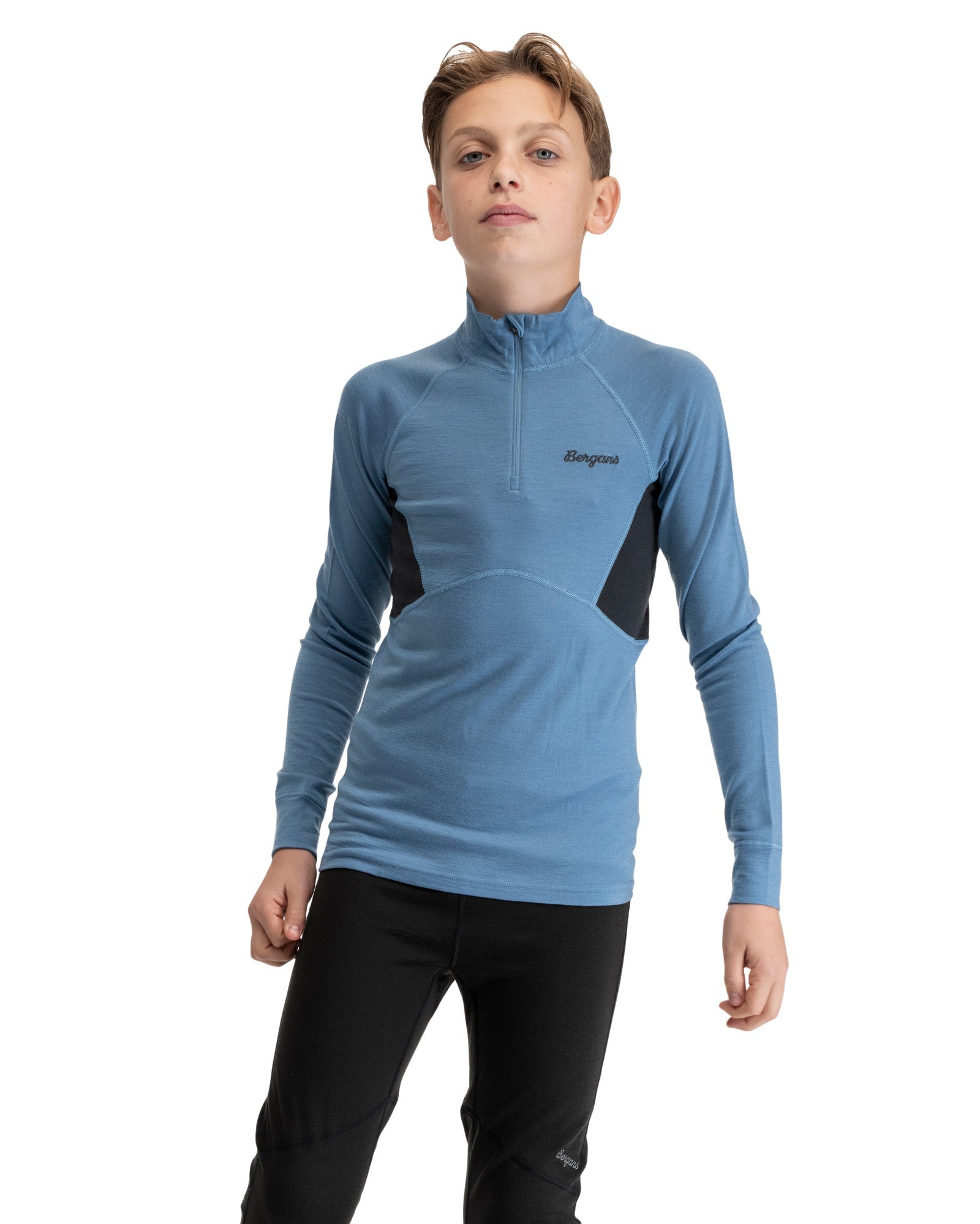Bergans INNER:PURE MERINO YOUTH HALF ZIP - Underwear at PeakStyle